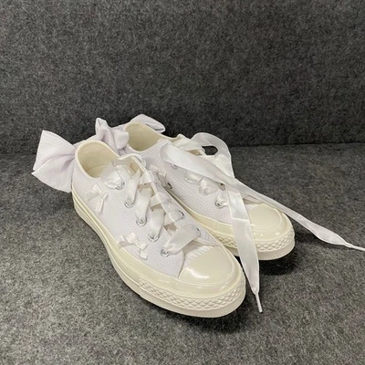 CONVERSE Chuck 70 Bows Low Top Shoe Unisex Size M4/W6 White - Image 1 of 4