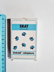 CARTE DA GIOCO SKAT DEUTSCHES BILD GINKOBIL VINTAGE ORIGINAL PLAYING CARD NEW - Foto 1 di 4
