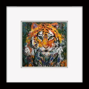 LEROY NEIMAN 'Portrait of the Tiger' - Professionally Framed - Picture 1 of 1