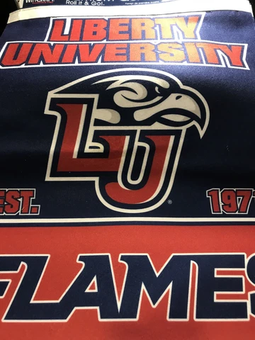 Liberty University Large Banner Flag F46  17”x23” Cover
