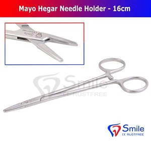 Porta Aguja de Mayo Hegar 16cm - Dental Quirúrgico Veterinario Utensilio Nuevo - Imagen 1 de 6