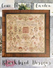 Blackbird Designs Counted Cross Stitch Chart   Come Into My Garden   New
