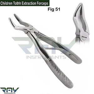 Children Tooth Extracting Forceps Fig 51 Upper Roots Removal Surgical Instrument - Picture 1 of 3