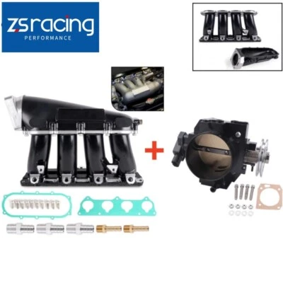 70mm Throttle Body+ Ultra Series Street K20 K24 Intake Manifold For Honda Civic Foto 1 de 4