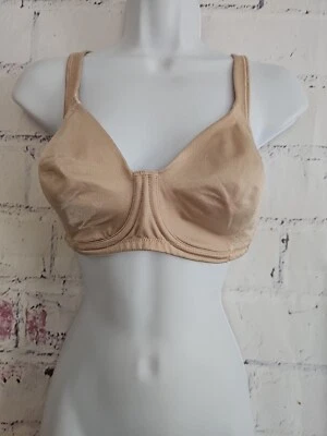 Sujetador con aros Playtex 18 horas sin empuje sin excavación beige 36C #4698 correas ajustables Foto 1 de 4