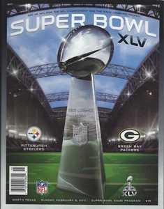 Super Bowl XLV Program Green Bay Packers v Pittsburgh Steelers Cowboys Stadium - Imagen 1 de 1