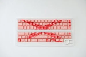 PBT EVA X PINK Theme Keyboard Keycaps Cherry Profile Set for MX - Picture 1 of 19