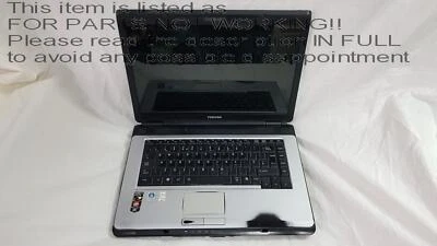 NO VIDEO?? Toshiba l300d-13s 15.5" AMD Turion X2 Laptop PC - FULL SPECS UNKNOWN - Image 1 of 4