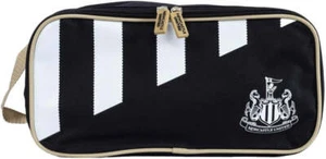 Newcastle United Stripe Boot Bag Black Football Travel Gym Training Shoebag - Picture 1 of 3