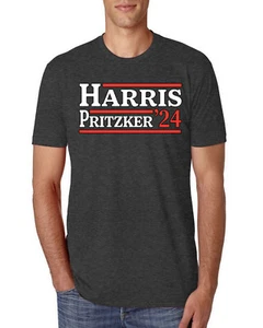 T-Shirt Kamala Harris JD Pritzker 2024 Demokrat VP Vice President USA Premium - Bild 1 von 8