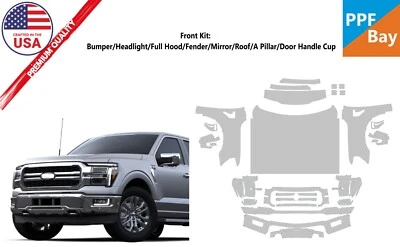 Película de protección de pintura delantera precortada PPF para Ford F-150 Lariat 2024-2025 Foto 1 de 4