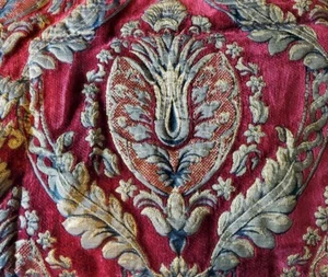 Croscill Emperial Empress 25x32" Sham Red & Gold Brocade EUC - Picture 1 of 5