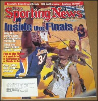 26/06/2000 The Sporting News Shaquille O'Neal Shaq Finales de la NBA de Los Angeles Lakers Foto 1 de 4