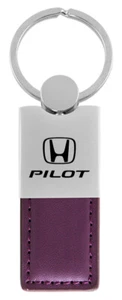 Honda Pilot Duo Rectangular Leather Key Chain - Picture 1 of 23