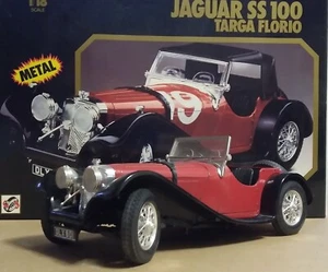 Burago Maßstab 1:18 Diecast Modellauto 7006 3006 - 1937 Jaguar SS 100 - rot - Bild 1 von 9