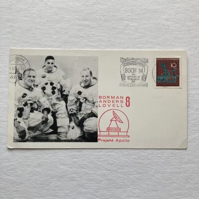 Apollo 8 Commemorative German Postal Card Borman Anders Lovell 12-21-68 - Image 1 of 4