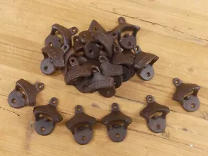 50 Rustic Bottle Openers Cast Iron BOTTLE OPENER Vintage Style Wall Mount Beer - Picture 1 of 8