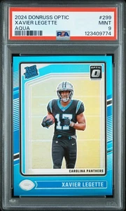 Panini Donruss Optic Xavier Legette Aqua #299 PSA 9 2024 - Imagen 1 de 2