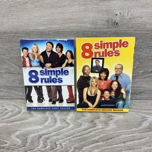 8 Simple Rules DVD Seasons 1 & 2 Complete John Ritter David Spade Katey Segal - Imagen 1 de 15