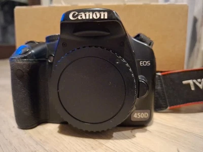 Canon EOS 450D 12.2 MP SLR-Digitalkamera - Schwarz (Nur Gehäuse) - Bild 1 von 2