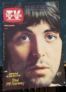 Tele Guia Regional TV Guide Mexico April 1973 Paul McCartney The Beatles - Picture 1 of 1