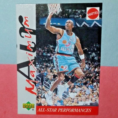 Tarjeta Michael Jordan 1999 Upper Deck Air Maximum Mattel All-Star Performances Foto 1 de 2