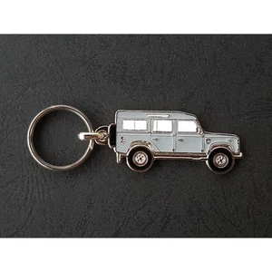 Schlüsselanhänger Profil Land Rover 110, 127, Defender (grau) - Bild 1 von 1