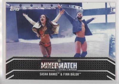2018 Topps WWE Women's Division Mixed Match Sasha Banks & Finn Balor #MM-2 - Image 1 of 2