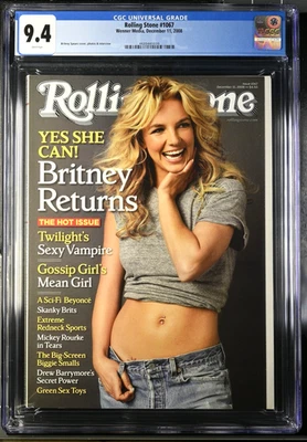 CGC 9.4 Top Pop! BRITNEY SPEARS Rolling Stone Magazine #1067 December 11, 2008 - Image 1 of 4