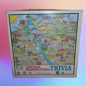 Vintage 1992 Central Pennsylvania Trivia Game by MetrOtrivia Harrisburg Hershey - Picture 1 of 8