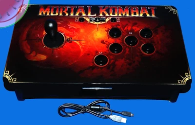 PC PlayStation MORTAL KOMBAT Tournament Ed. FIGHT STICK Joystick Controller PdP - Image 1 of 4
