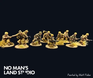Bolt Action, German Fallschirmjager Desert, COMMISSION - 28mm, WW2, Pro Painted - Picture 1 of 3