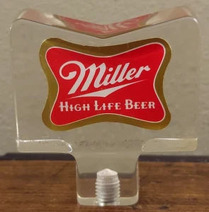 Vintage Miller High Life Bier kurzer Acryl Zapfhahn Griff 3" - Bild 1 von 7