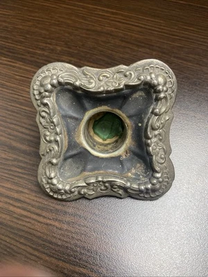 Candelabro vintage plateado inserto pieza de repuesto bobeche Foto 1 de 4