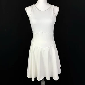 Lululemon Mujeres 8 Off White Corte Crush Vestido Forro Pantalones Cortos Tenis Pickleball - Imagen 1 de 17