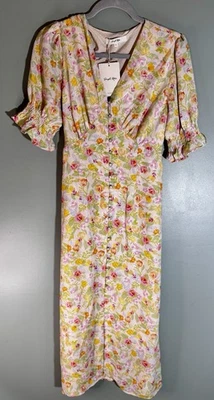 Vestido Simply Retro Milkmaid Prairie Country Ligero Floral Botón Para Mujer’s XL Foto 1 de 4