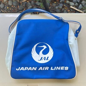 Vintage Japan Airlines Tasche blau Reise Reißverschluss Beuteltasche Handgepäck Made in Japan - Bild 1 von 13