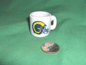 #810* - ST. LOUIS RAMS NFL FOOTBALL MINIATURE COFFEE MUG, CUP (LOS ANGELES) - Picture 1 of 2