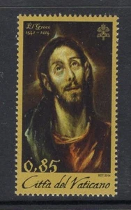 Vatikanstadt 2014 Scott NH 1563 El Greco Antlitz Christi - kostenloser Versand innerhalb der USA - Bild 1 von 1