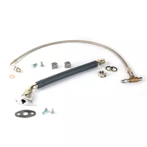 Turbo Oil Feed & Return Line Set For HONDA D15 D16 w/ GT1752 M12 x1.5mm Oil Feed - Foto 1 di 10