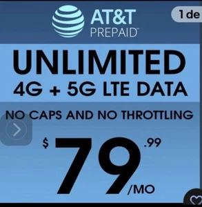 Unlimited Enterprise Data Plan AT&T Activated 4G LTE 5G Rental Service $70/Month - Picture 1 of 1