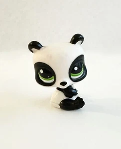 Littlest Pet Shop Black and White Panda Bear #2329 (Green Eyes) - Picture 1 of 2
