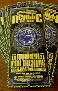 Neville Brothers 2005 Concert Handbill Fox Theatre Boulder Colorado - Picture 1 of 3