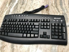 Microsoft Internet Keyboard w/Numeric Keypad Wired PS/2 Adjustable Height RT9443