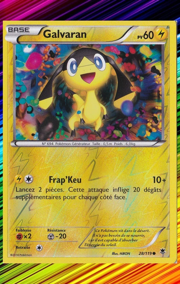 Galvaran Reverse - XY4:Spectral Strength - 28/119 - Pokemon Karte Neu Französisch