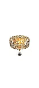 Elegant Lighting V2528F8G/RC Tranquil - Two Light Flush Mount Royal Cut Gold - Picture 1 of 4