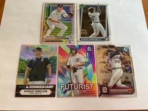 Spencer Torkelson Lot (5) 2021 2022 Bowman PCP-96 53 SC-2 FUT-ST PANINI RF-14 WS - Picture 1 of 12