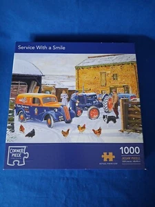 Service with a Smile jigsaw, 1000 pieces, Corner Piece Puzzles - Picture 1 of 1