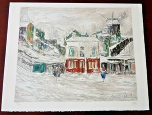Maurice Utrillo, Winter in Montmarte, Signed and Numbered - Picture 1 of 4