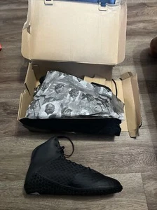 Adidas Mat Wizard 4 Wrestling Shoe - Carbon Black, DAMAGED BOX , Shoes 8.5 - Picture 1 of 11